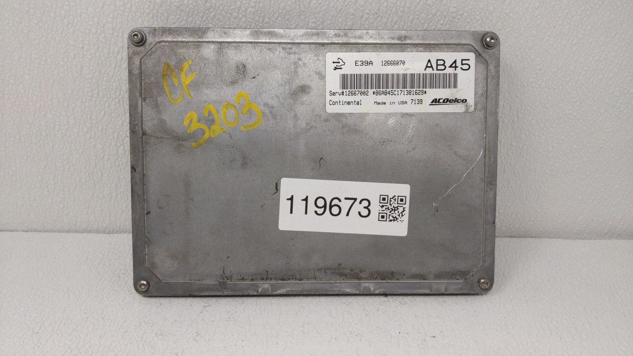 2017-2019 Cadillac Xts PCM Engine Control Computer ECU ECM PCU OEM P/N:12667189 12666070 Fits Fits 2017 2018 2019 OEM Used A