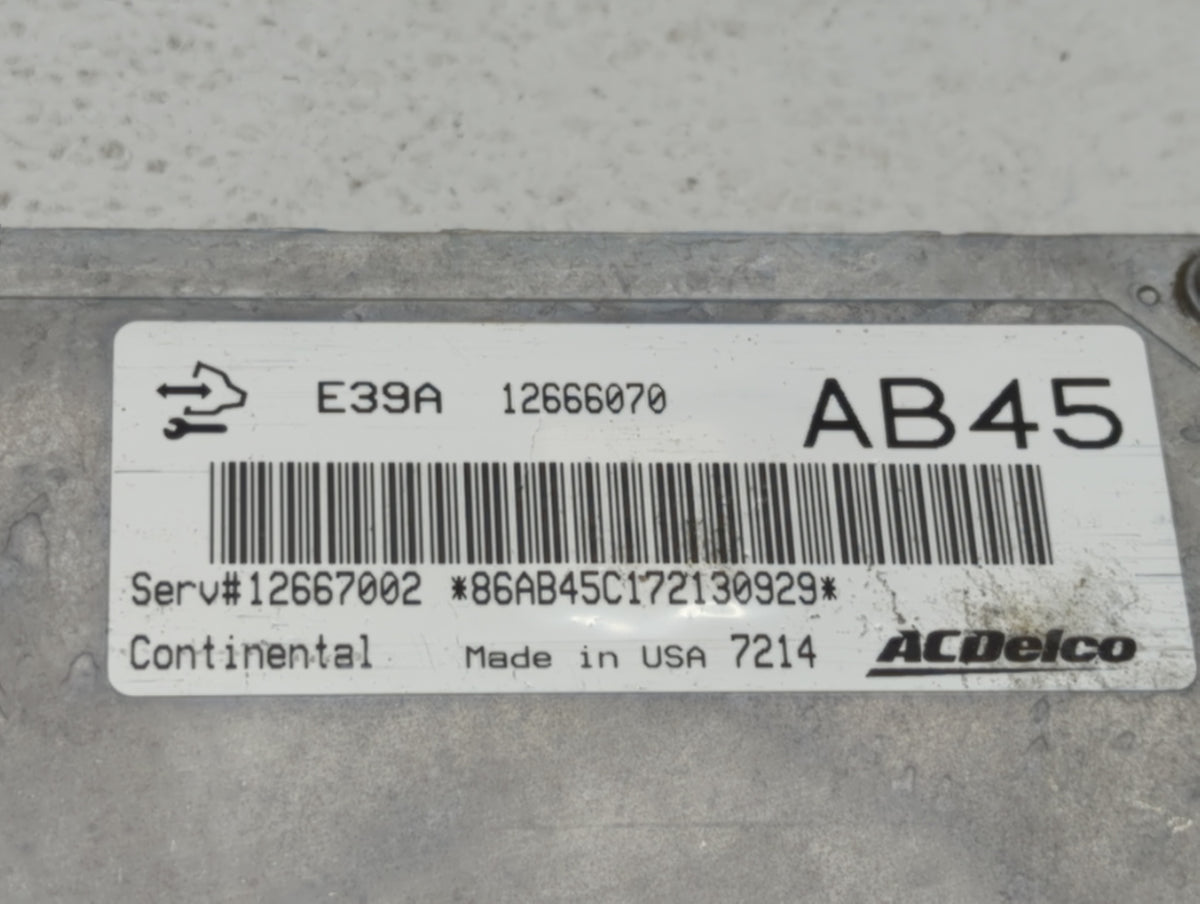 2017-2019 Cadillac Xts PCM Engine Control Computer ECU ECM PCU OEM P/N:12666070 Fits 2017 2018 2019 2020 OEM Used Auto Parts