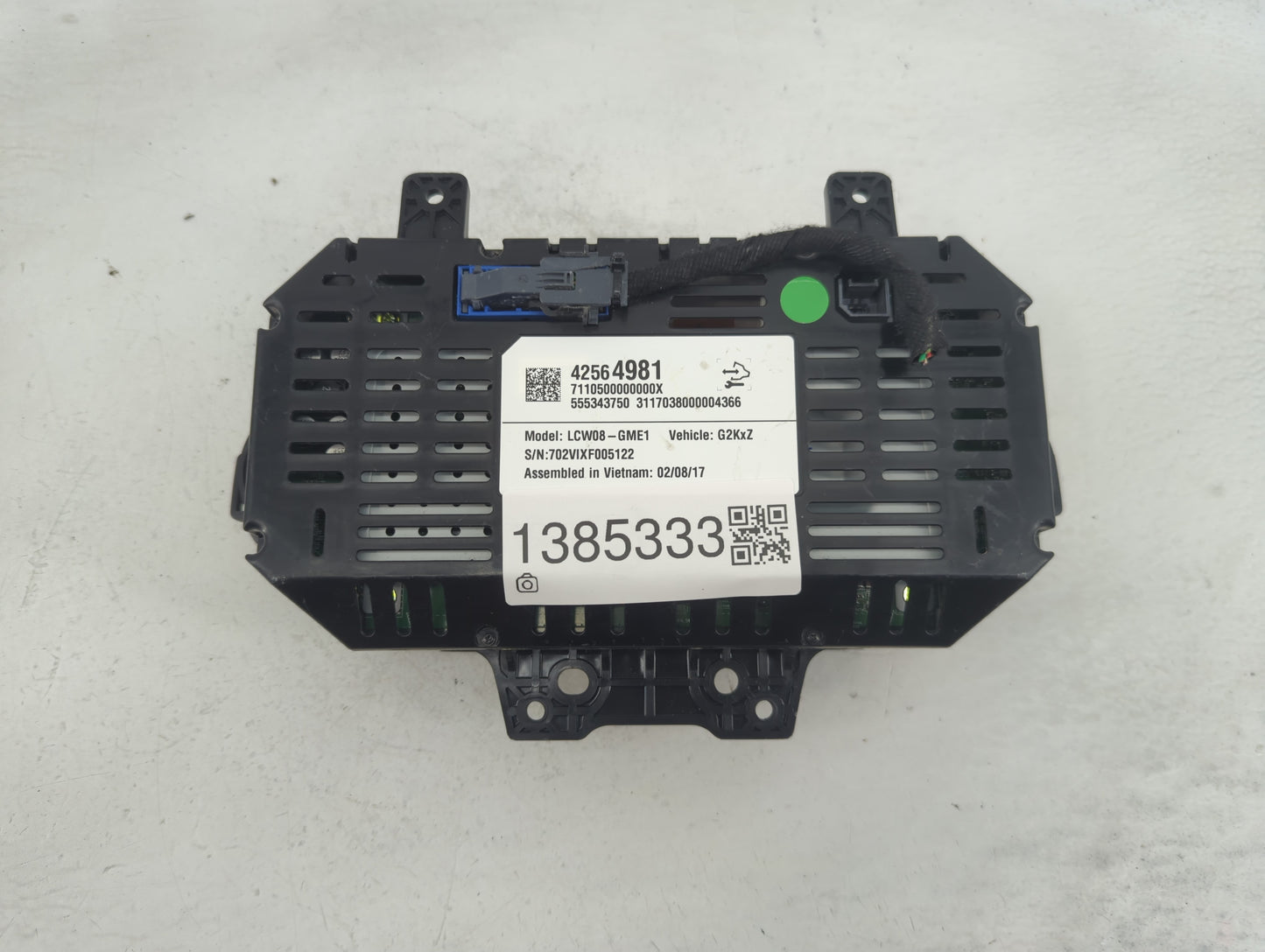 2017 Chevrolet Bolt Ev Instrument Cluster Speedometer Gauges P/N:42564981 Fits OEM Used Auto Parts - Oemusedautoparts1.com