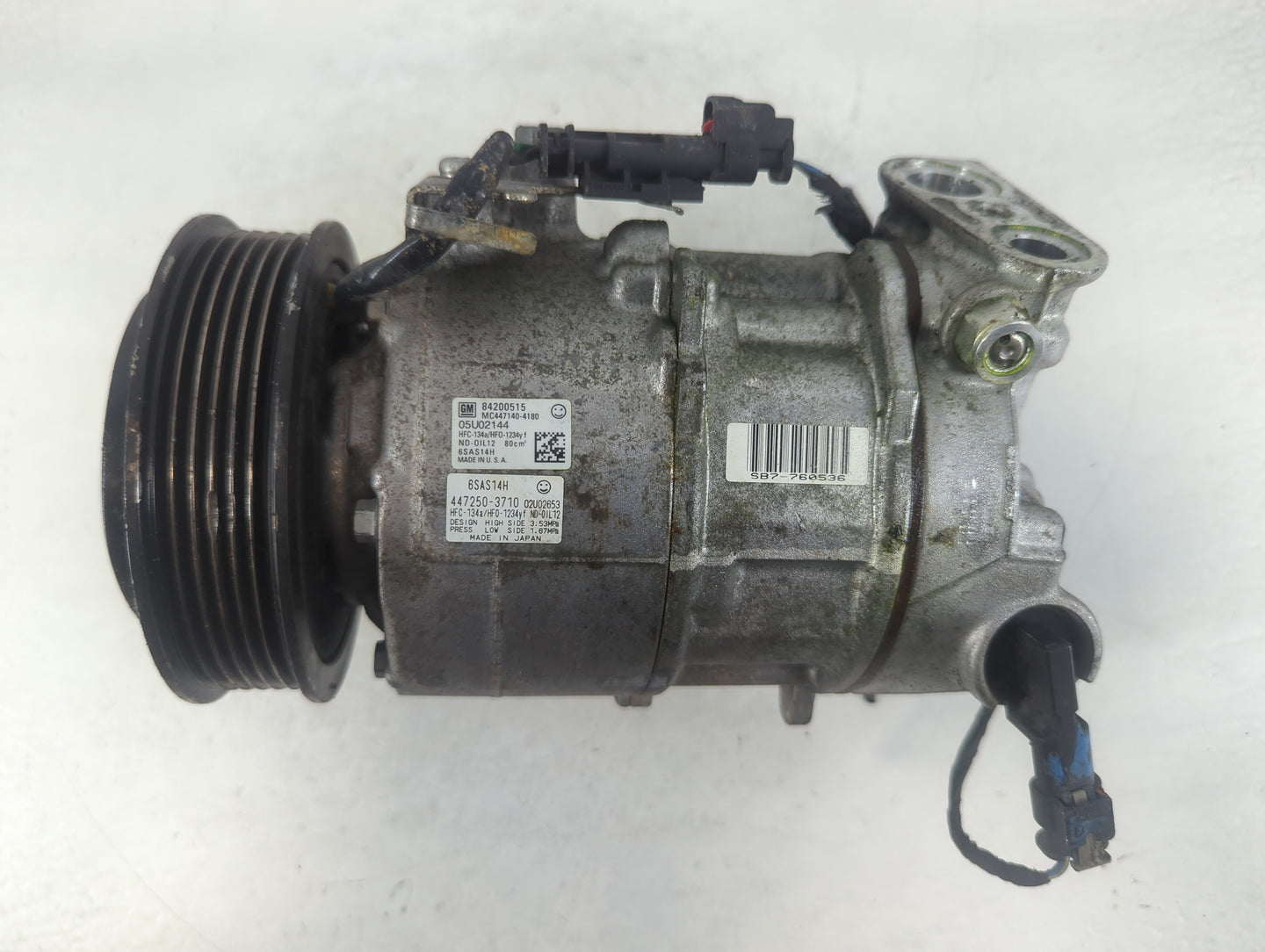 2017-2017 Chevrolet Camaro Air Conditioning A/c Ac Compressor Oem - Oemusedautoparts1.com