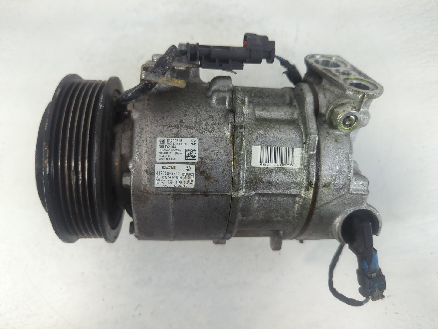 2017-2017 Chevrolet Camaro Air Conditioning A/c Ac Compressor Oem - Oemusedautoparts1.com