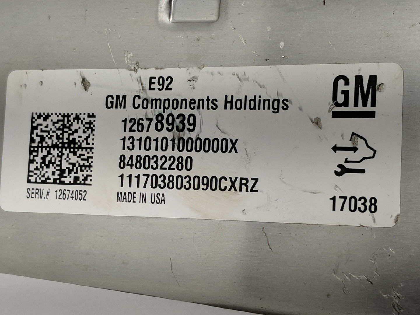 2017 Chevrolet Camaro PCM Engine Control Computer ECU ECM PCU OEM P/N:12678939 Fits OEM Used Auto Parts - Oemusedautoparts1.