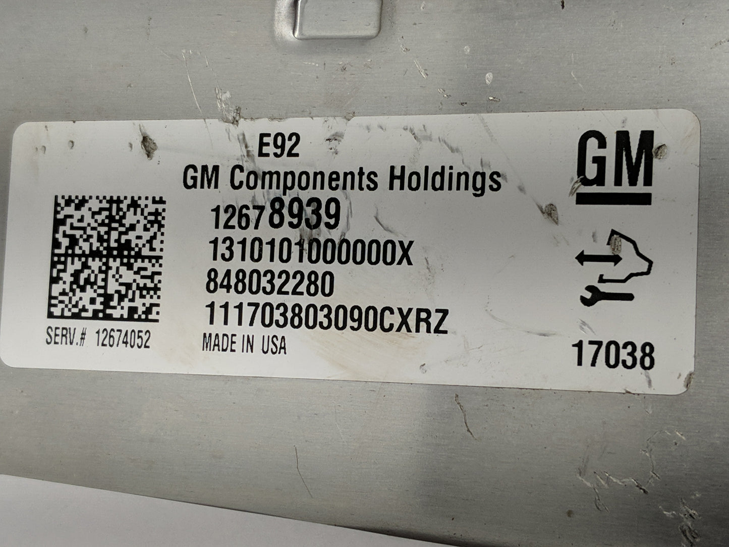 2017 Chevrolet Camaro PCM Engine Control Computer ECU ECM PCU OEM P/N:12678939 Fits OEM Used Auto Parts - Oemusedautoparts1.