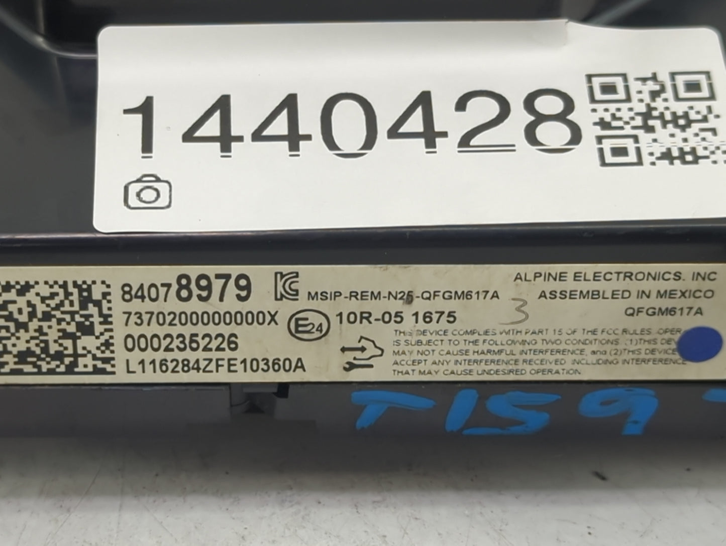 2016-2017 Chevrolet Camaro Climate Control Module Temperature AC/Heater Replacement P/N:84078979 Fits Fits 2016 2017 OEM Use