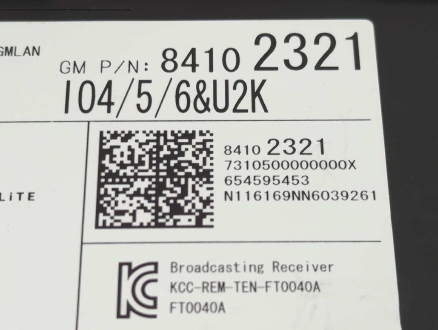 2017-2021 Chevrolet Camaro Radio AM FM Cd Player Receiver Replacement P/N:84102321 Fits Fits 2017 2018 2019 2020 2021 OEM Us