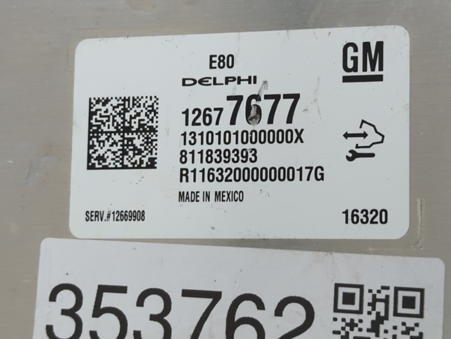 2017 Chevrolet Camaro PCM Engine Control Computer ECU ECM PCU OEM P/N:12669908 12686384, 12677677, 12680876 Fits Fits 2018 O