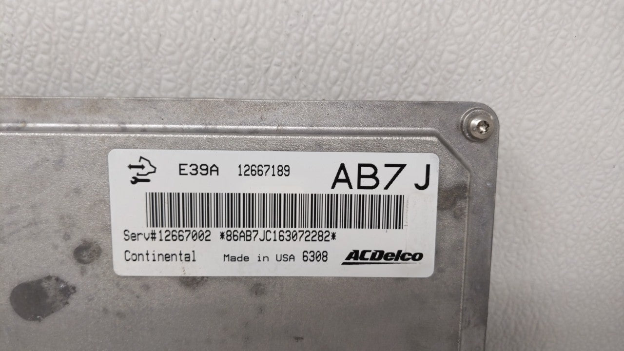 2017 Chevrolet Caprice PCM Engine Control Computer ECU ECM PCU OEM P/N:12667189 12667189 Fits Fits 2018 2019 OEM Used Auto P
