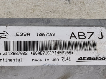 2017 Chevrolet Caprice PCM Engine Control Computer ECU ECM PCU OEM P/N:12667189 12667189 Fits Fits 2018 2019 OEM Used Auto P