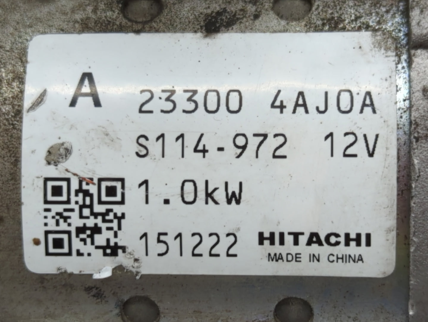 2015-2018 Chevrolet City Express Car Starter Motor Solenoid OEM P/N:23300 4AJ0A Fits Fits 2015 2016 2017 2018 OEM Used Auto 