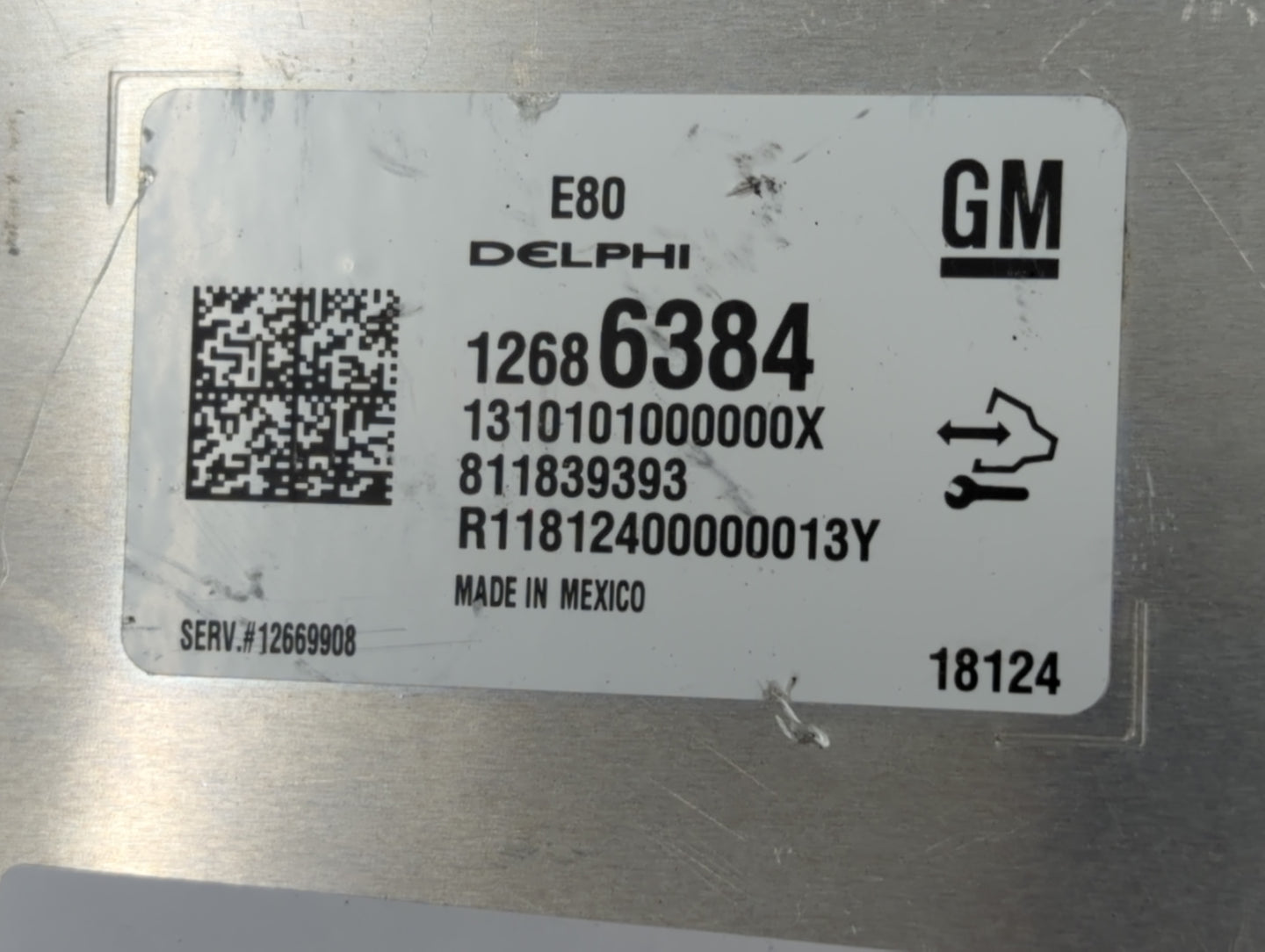 2017-2022 Chevrolet Colorado PCM Engine Control Computer ECU ECM PCU OEM P/N:12686384 Fits Fits 2017 2018 2019 2020 2021 202