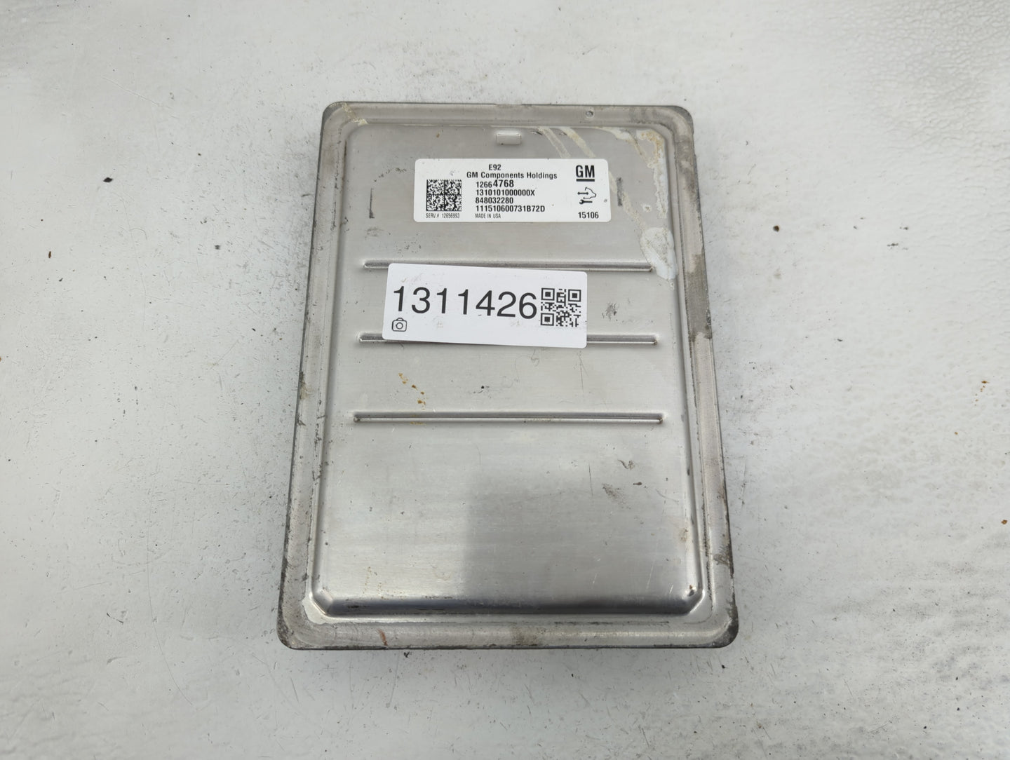 2017 Chevrolet Corvette PCM Engine Control Computer ECU ECM PCU OEM P/N:848032280 12664768 Fits Fits 2016 2018 OEM Used Auto
