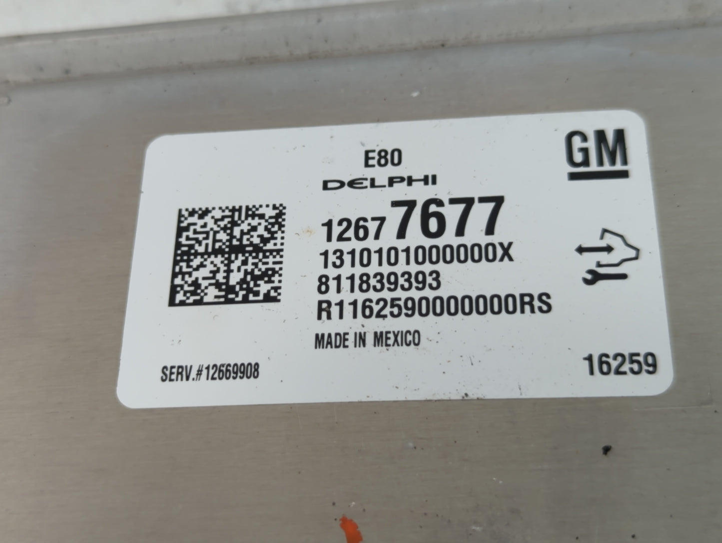 2017-2019 Chevrolet Cruze PCM Engine Control Computer ECU ECM PCU OEM P/N:12677677 Fits Fits 2017 2018 2019 2020 2021 2022 O