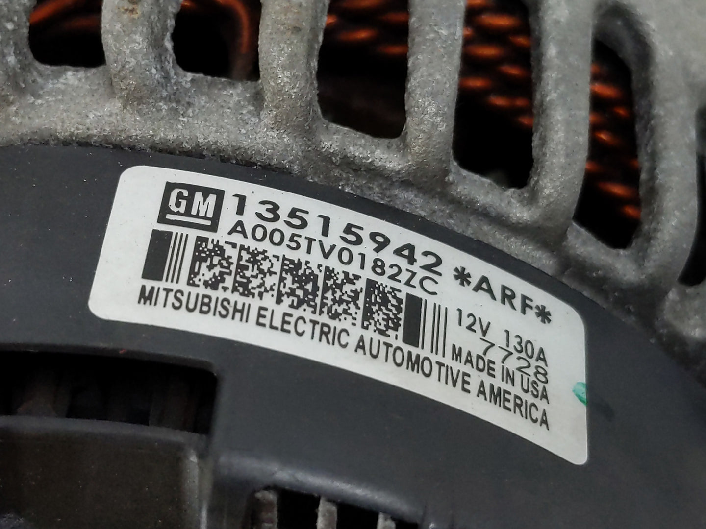 2016-2019 Chevrolet Cruze Alternator Replacement Generator Charging Assembly Engine OEM P/N:13515942 Fits Fits 2016 2017 201
