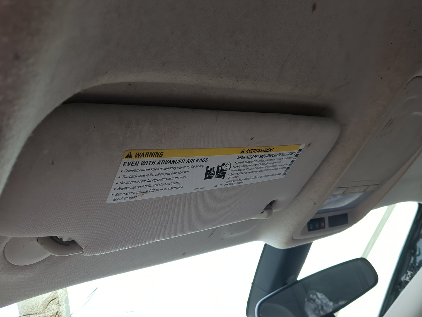 2017-2019 Chevrolet Cruze Sun Visor Shade Replacement Driver Left Mirror Fits Fits 2017 2018 2019 OEM Used Auto Parts - Oemu