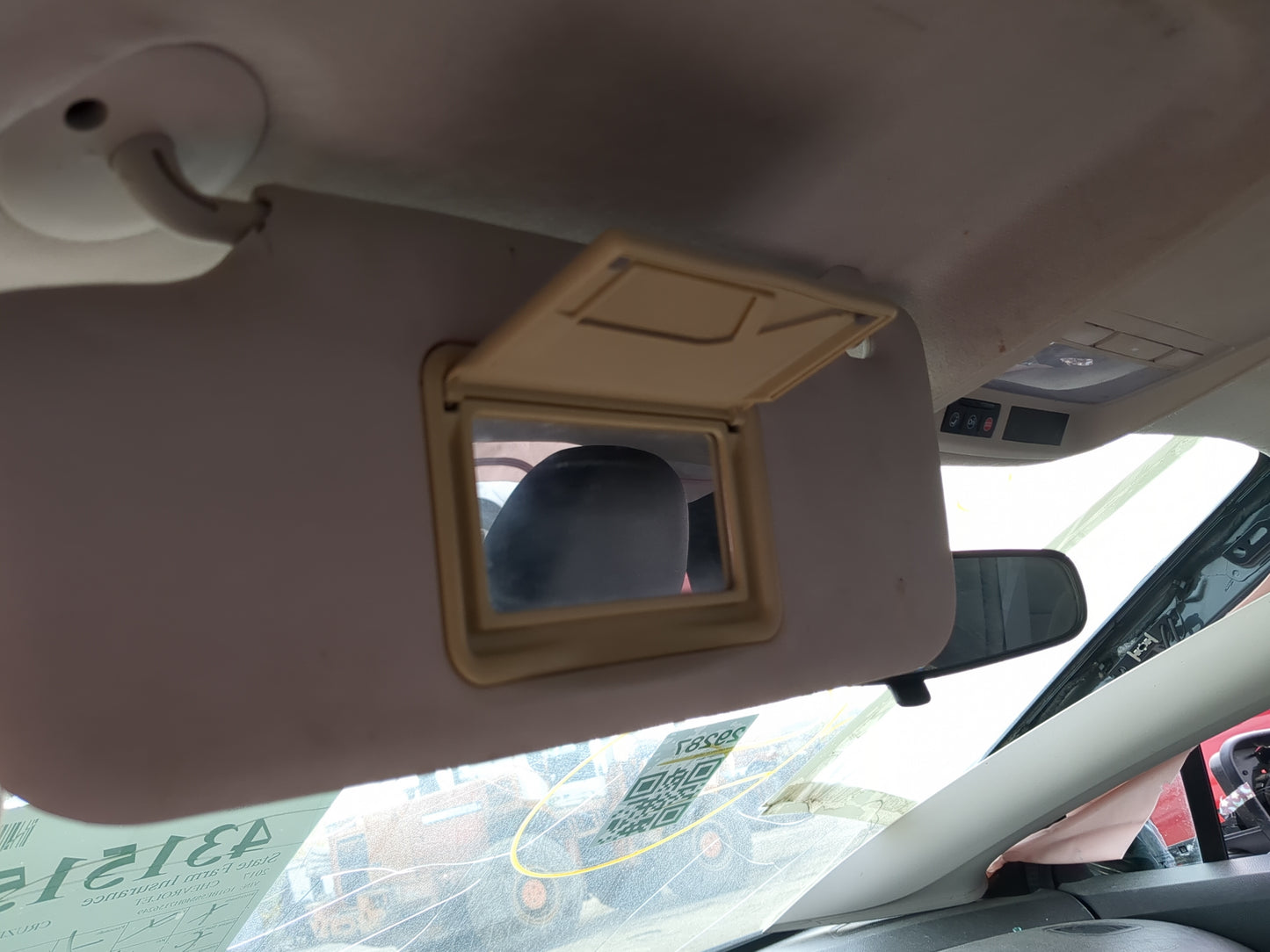 2017-2019 Chevrolet Cruze Sun Visor Shade Replacement Driver Left Mirror Fits Fits 2017 2018 2019 OEM Used Auto Parts - Oemu