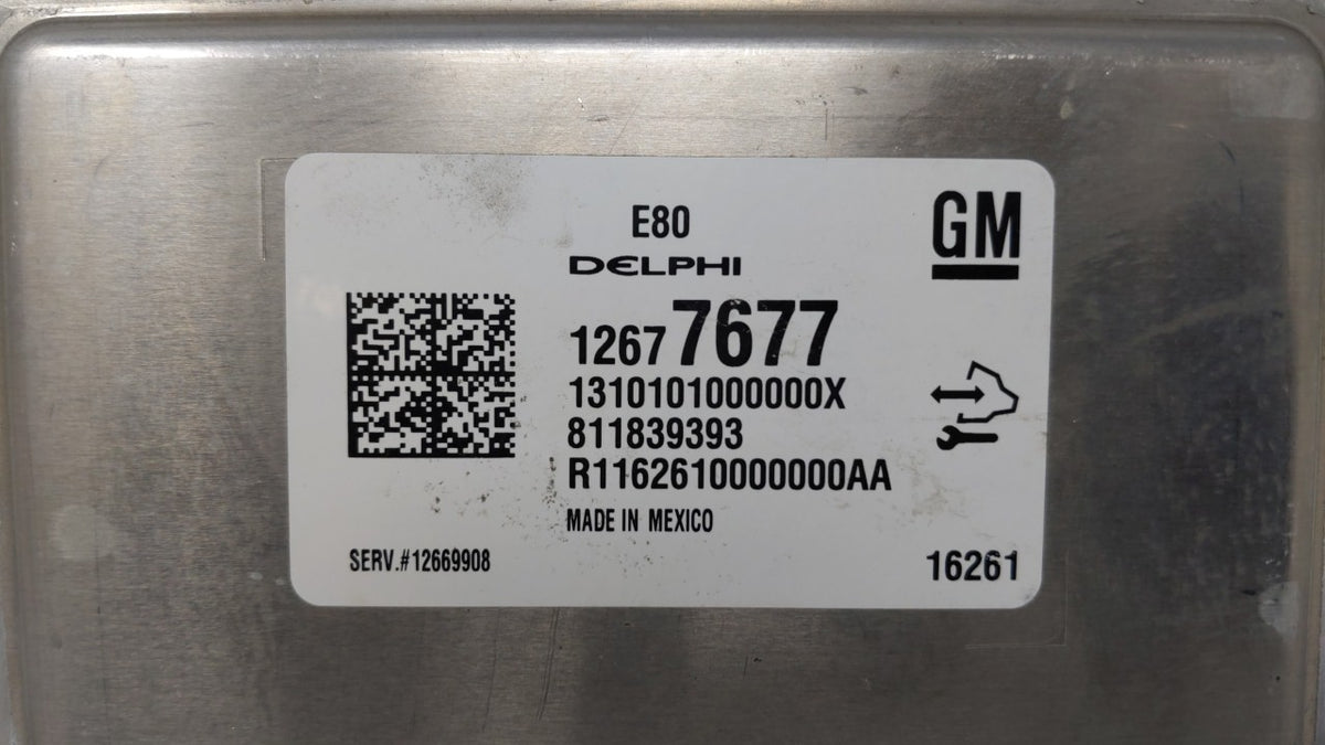 2017-2019 Chevrolet Cruze PCM Engine Control Computer ECU ECM PCU OEM P/N:12680876 12677677 Fits 2017 2018 2019 2020 2021 20