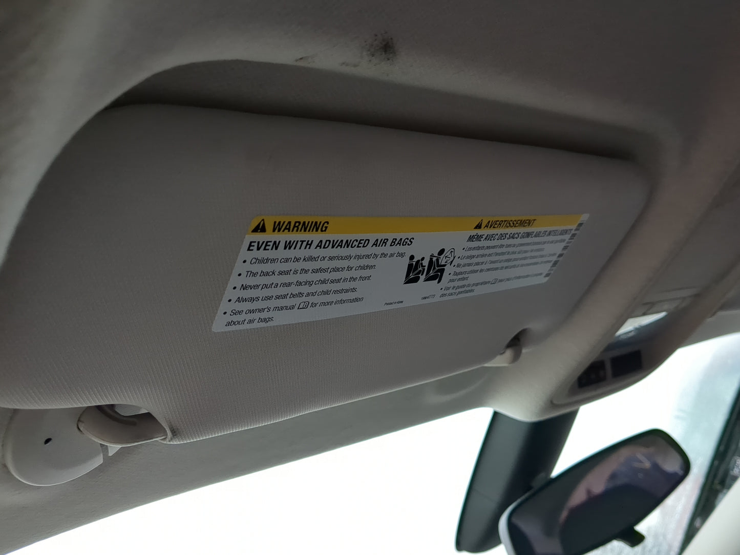 2017-2019 Chevrolet Cruze Sun Visor Shade Replacement Driver Left Mirror Fits Fits 2017 2018 2019 OEM Used Auto Parts - Oemu