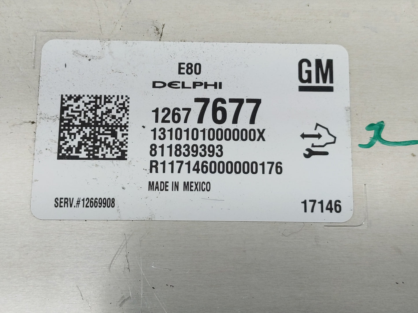2017-2019 Chevrolet Cruze PCM Engine Control Computer ECU ECM PCU OEM P/N:12677677 Fits Fits 2017 2018 2019 2020 2021 2022 O