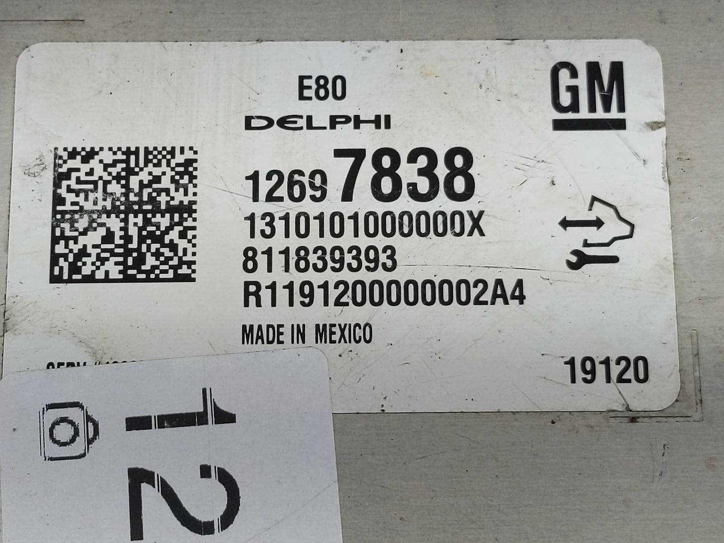 2017-2019 Chevrolet Cruze PCM Engine Control Computer ECU ECM PCU OEM P/N:811839393 12697838 Fits OEM Used Auto Parts - Oemu