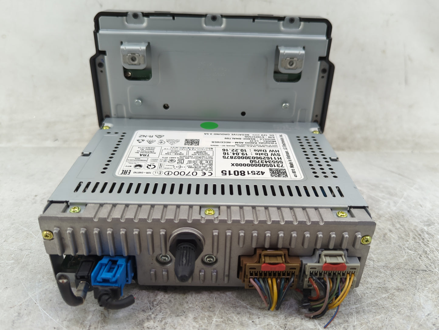 2017 Chevrolet Cruze Radio AM FM Cd Player Receiver Replacement P/N:42518015 555343750, H11629603000287S, LC7F Fits OEM Used