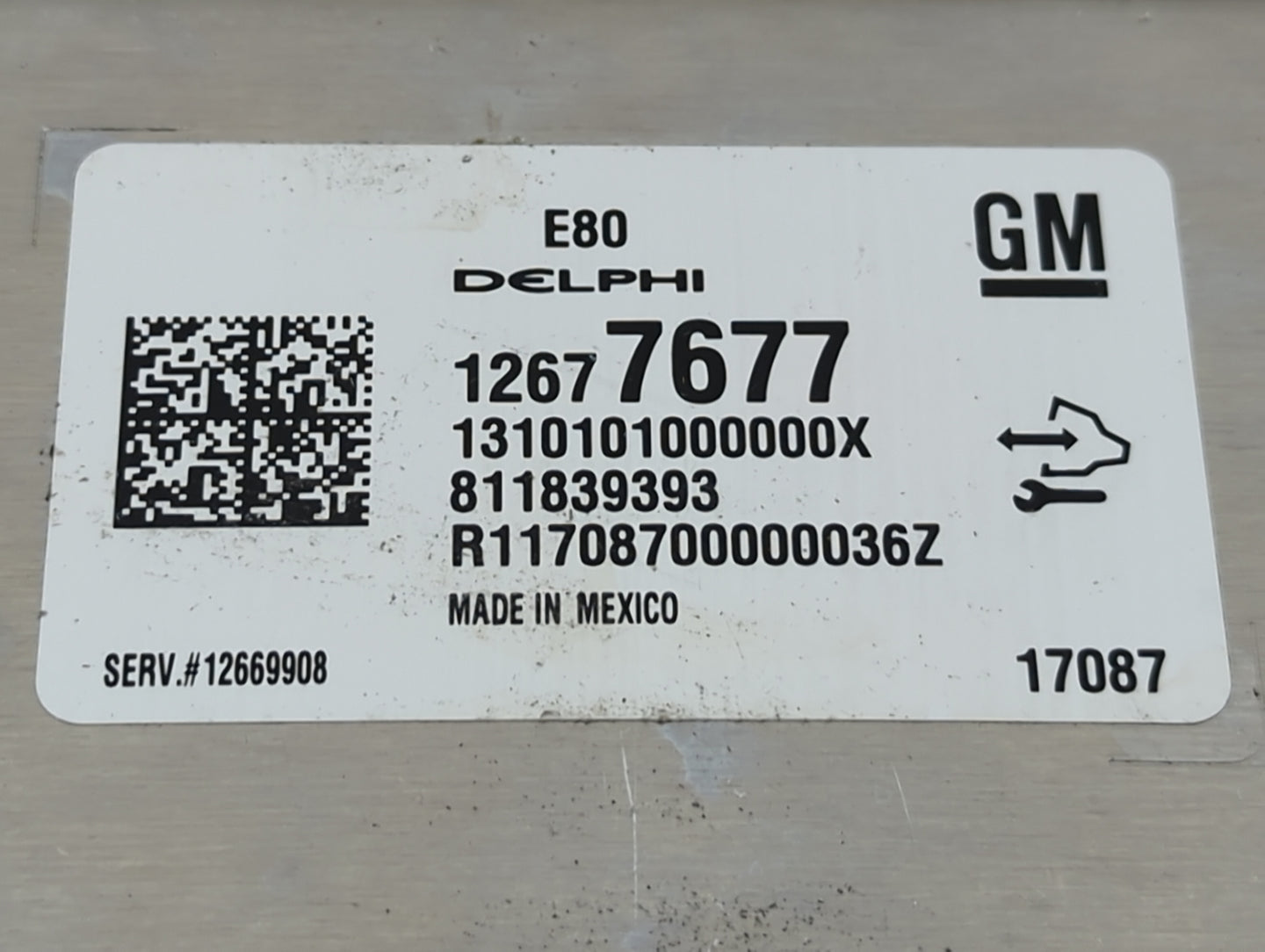 2017-2019 Chevrolet Cruze PCM Engine Control Computer ECU ECM PCU OEM P/N:12677677 12669908 Fits OEM Used Auto Parts - Oemus