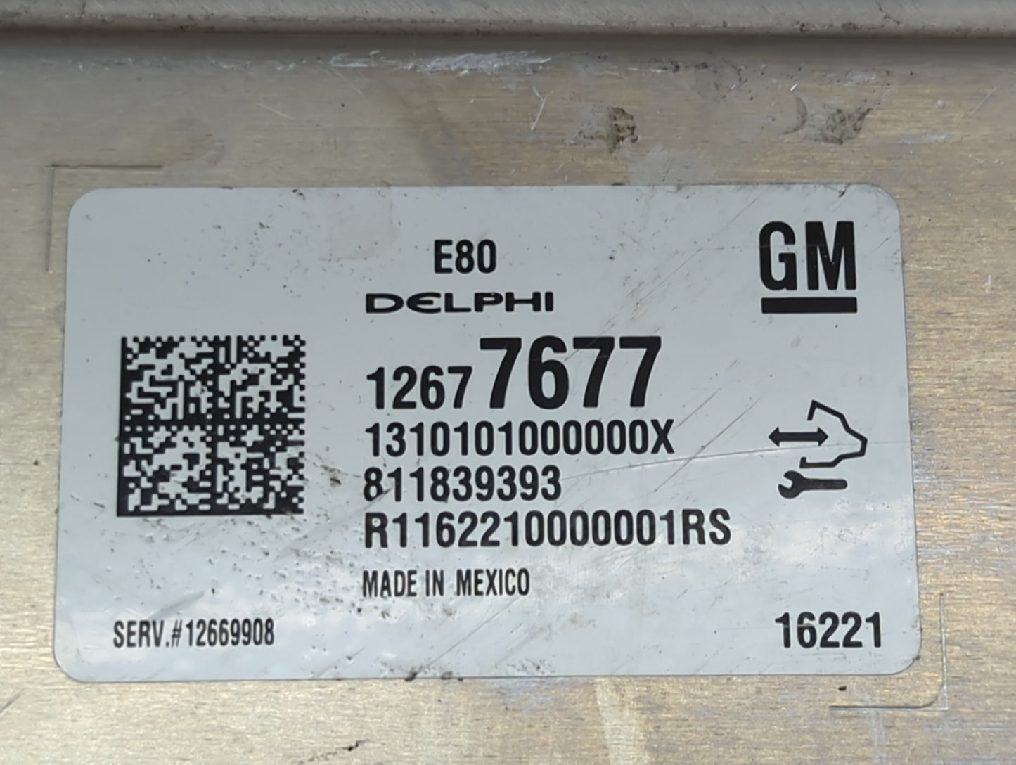 2017-2019 Chevrolet Cruze PCM Engine Control Computer ECU ECM PCU OEM P/N:12677677 12669908 Fits OEM Used Auto Parts - Oemus