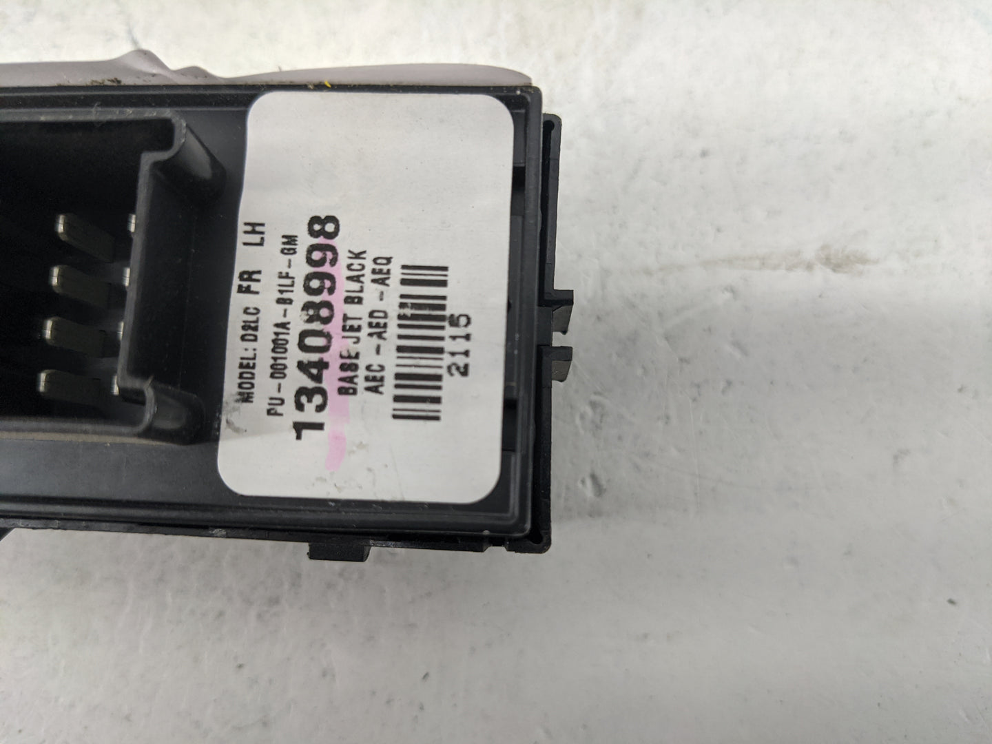 2016-2019 Chevrolet Cruze Master Power Window Switch Replacement Driver Side Left P/N:13408998 PU-001001A-01LF-GM Fits OEM U