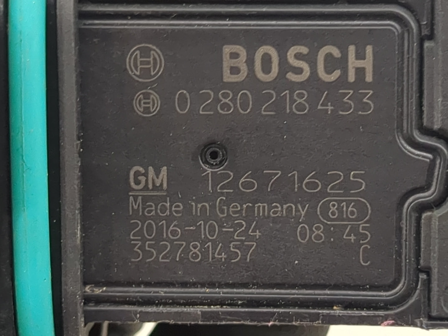 2016-2017 Chevrolet Cruze Mass Air Flow Meter Maf 1488649 - Oemusedautoparts1.com
