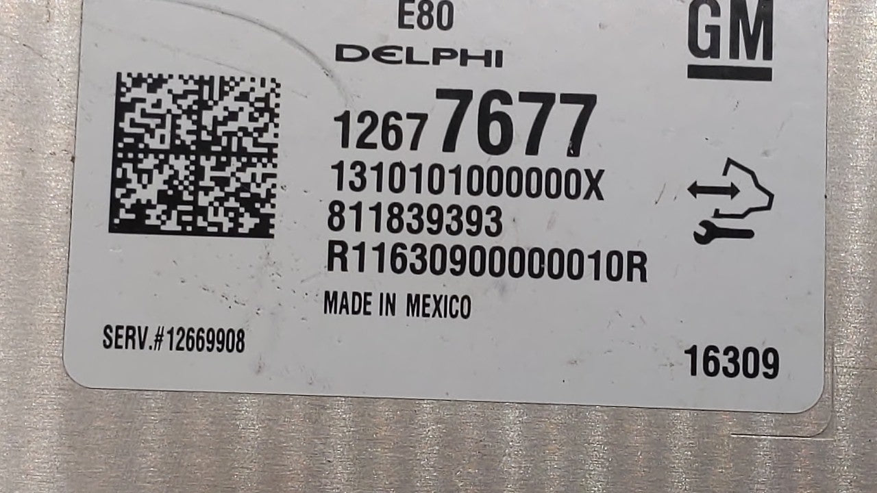 2017-2018 Chevrolet Cruze PCM Engine Control Computer ECU ECM PCU OEM P/N:12676683 12697837, 12700116 Fits Fits 2017 2018 20