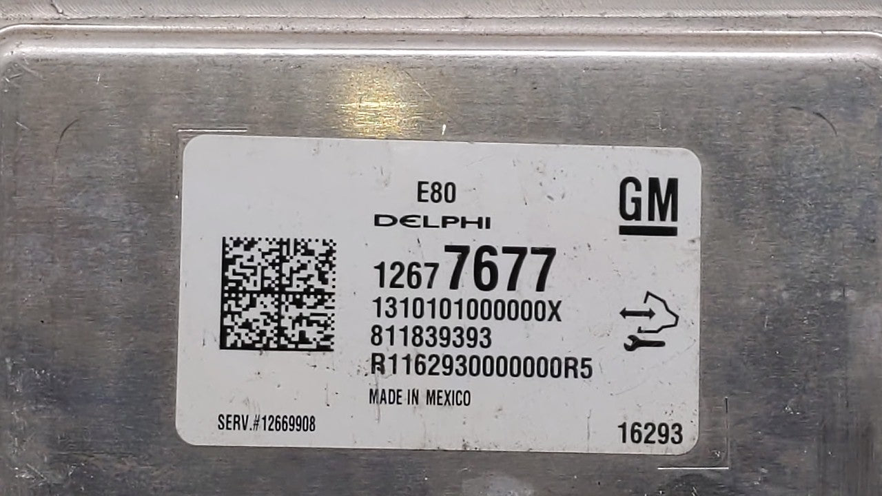 2017-2018 Chevrolet Cruze PCM Engine Control Computer ECU ECM PCU OEM P/N:12696201 12692038, 12676683 Fits Fits 2017 2018 20