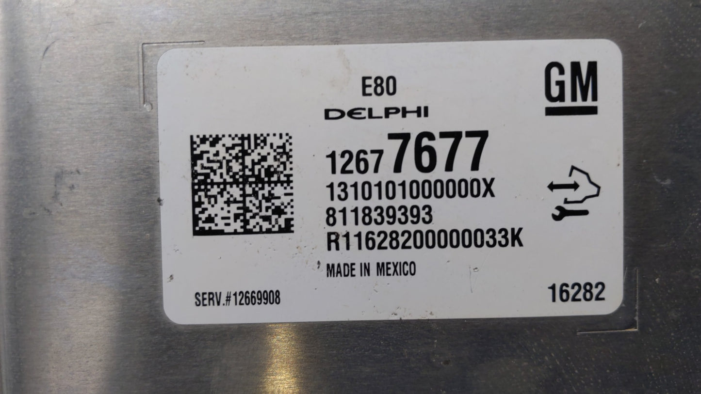 2017-2018 Chevrolet Cruze PCM Engine Control Computer ECU ECM PCU OEM P/N:12687467 12696201, 12692038 Fits Fits 2017 2018 20
