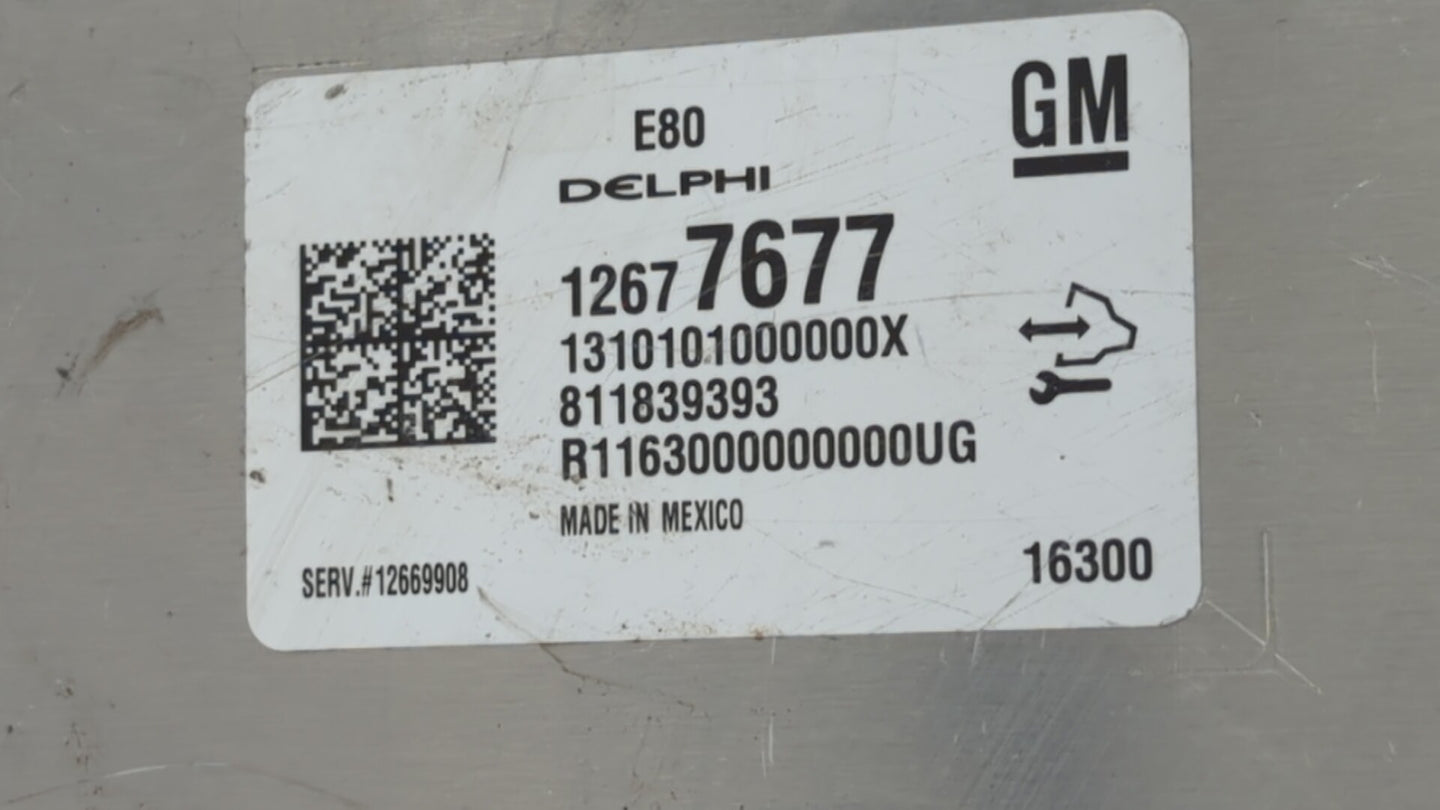 2017-2018 Chevrolet Cruze PCM Engine Control Computer ECU ECM PCU OEM P/N:12687467 12696201, 12692038 Fits Fits 2017 2018 20