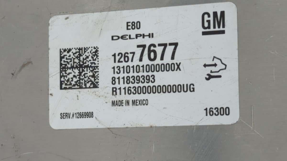 2017-2019 Chevrolet Cruze PCM Engine Control Computer ECU ECM PCU OEM P/N:12687467 12696201 Fits 2017 2018 2019 2020 2021 20