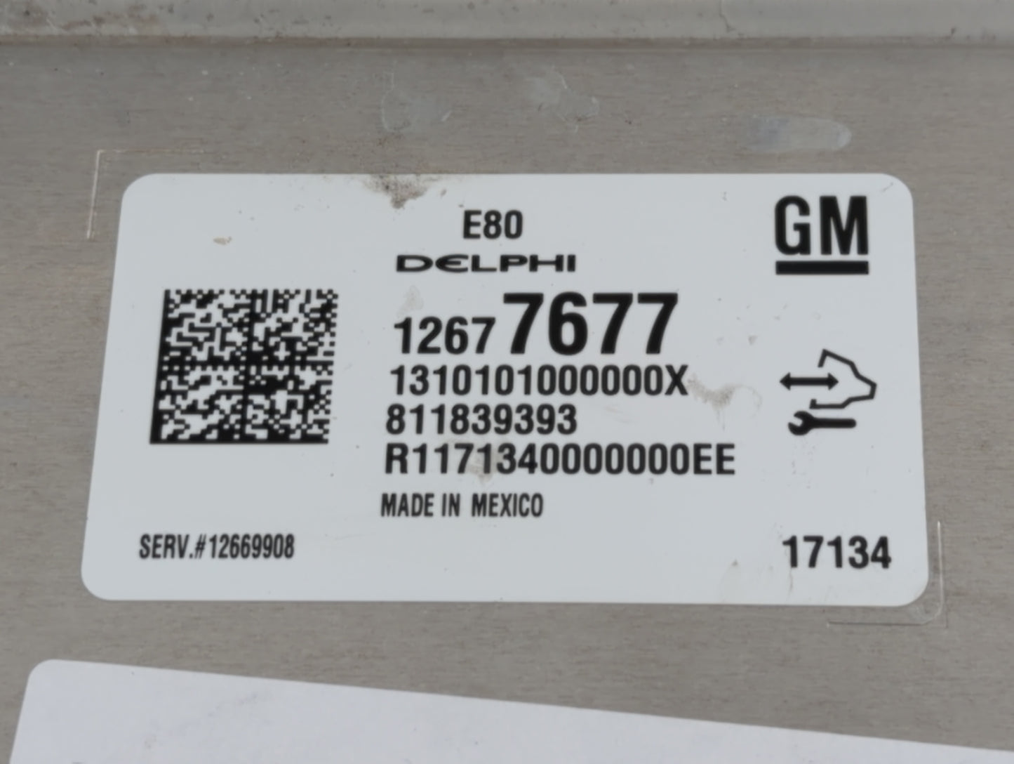 2017-2018 Chevrolet Cruze PCM Engine Control Computer ECU ECM PCU OEM P/N:12692812 12687467, 12696201 Fits Fits 2017 2018 20