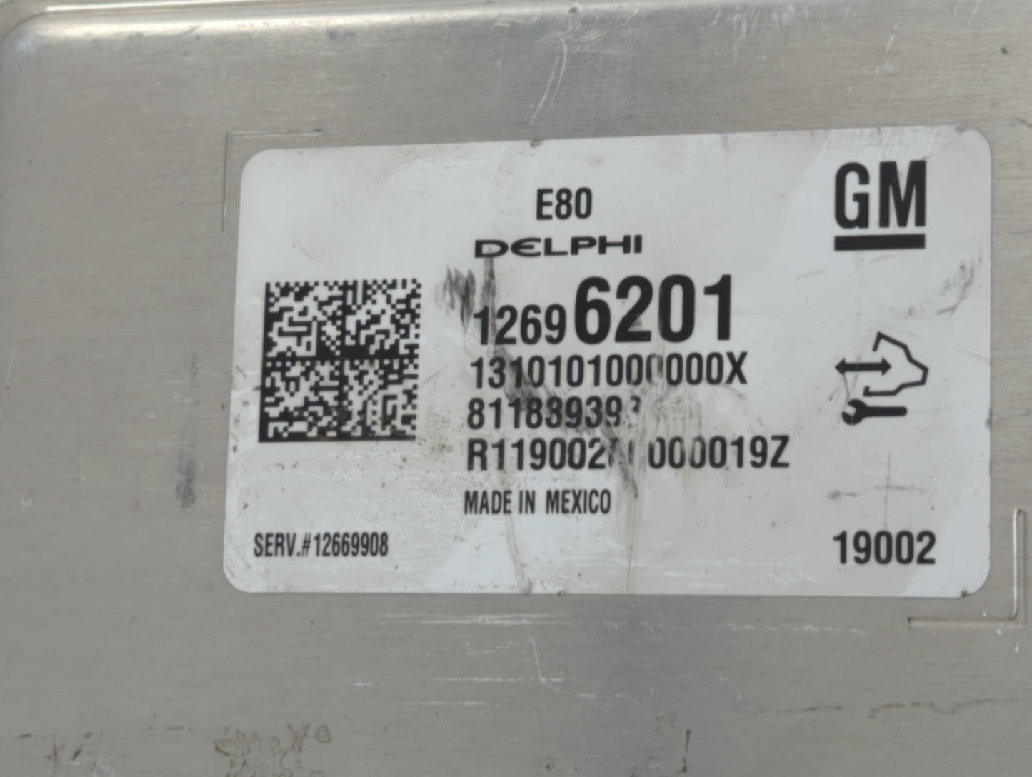 2017-2018 Chevrolet Cruze PCM Engine Control Computer ECU ECM PCU OEM P/N:12696201 12692812, 12687467 Fits Fits 2017 2018 20