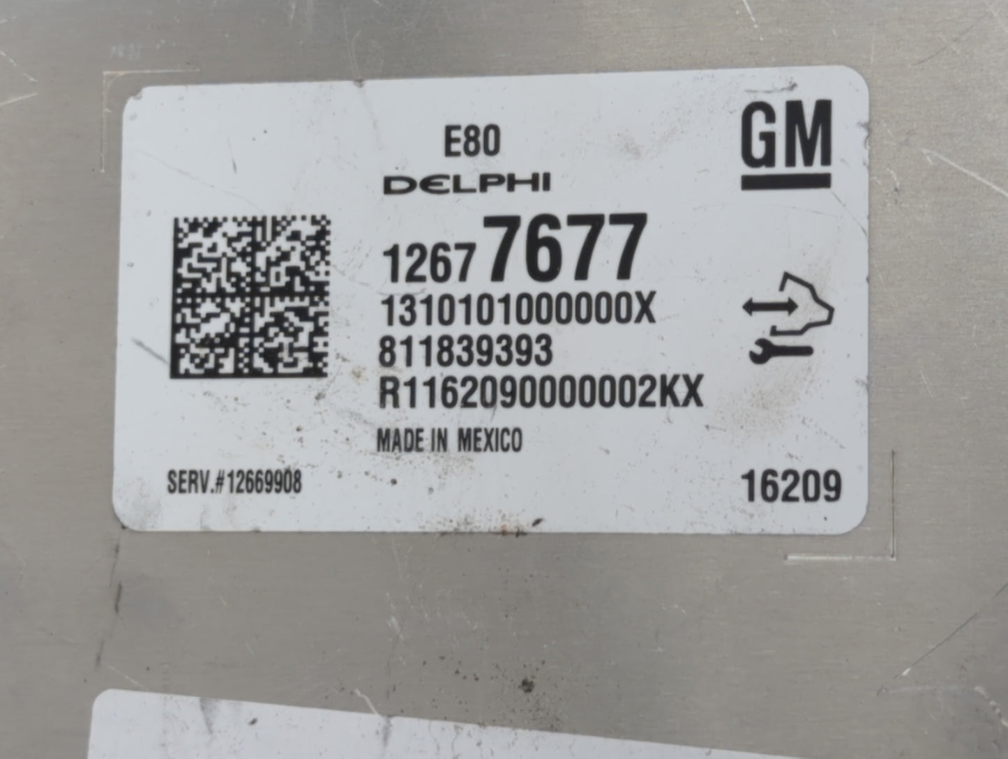 2017-2018 Chevrolet Cruze PCM Engine Control Computer ECU ECM PCU OEM P/N:12697837 12687328, 12696201 Fits Fits 2017 2018 20