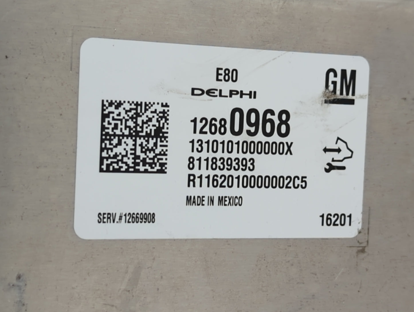 2017-2018 Chevrolet Cruze PCM Engine Control Computer ECU ECM PCU OEM P/N:12680968 12697837, 12687328 Fits Fits 2017 2018 20