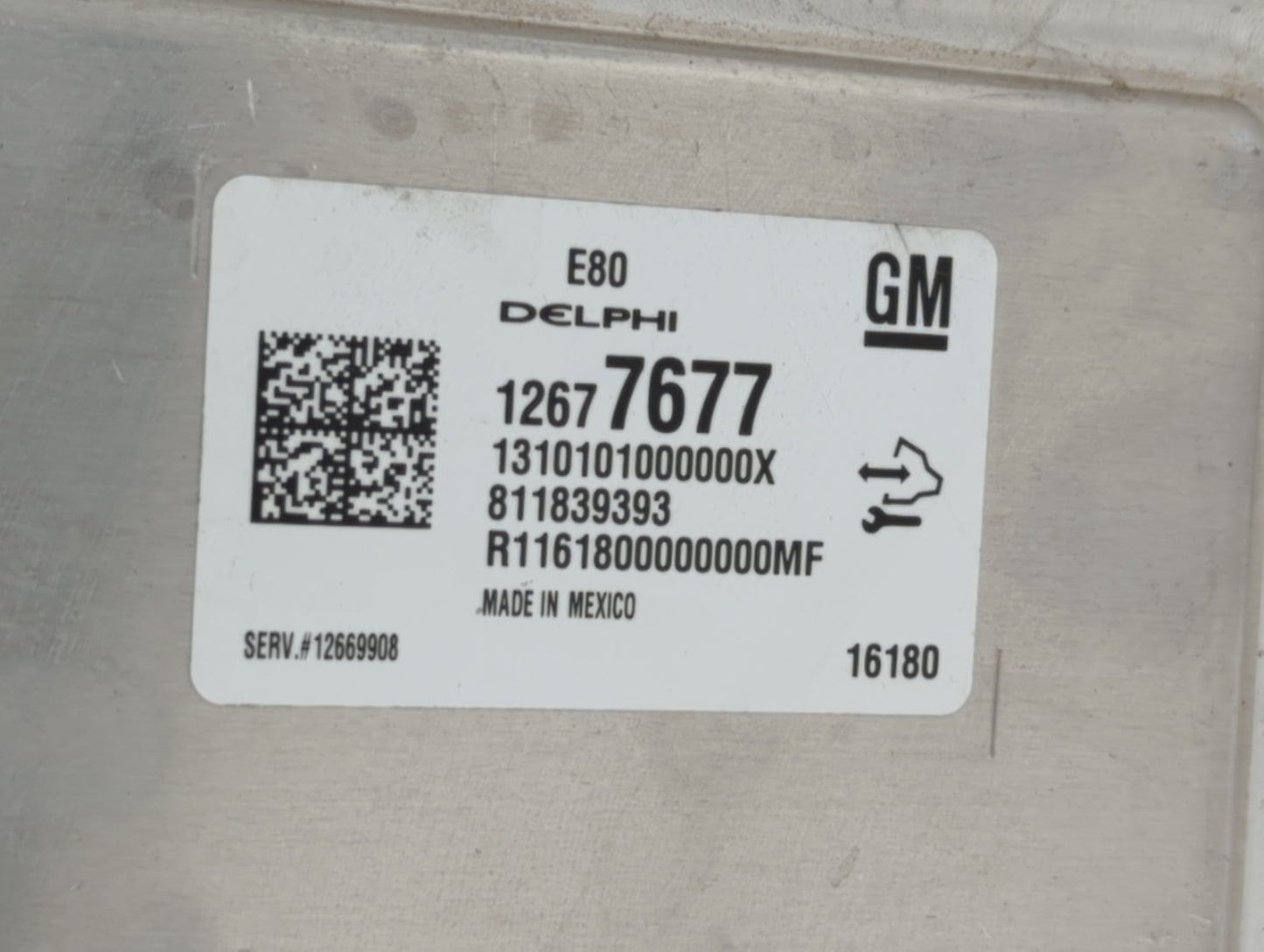 2017-2018 Chevrolet Cruze PCM Engine Control Computer ECU ECM PCU OEM P/N:12688973 12697837, 12687328 Fits Fits 2017 2018 20