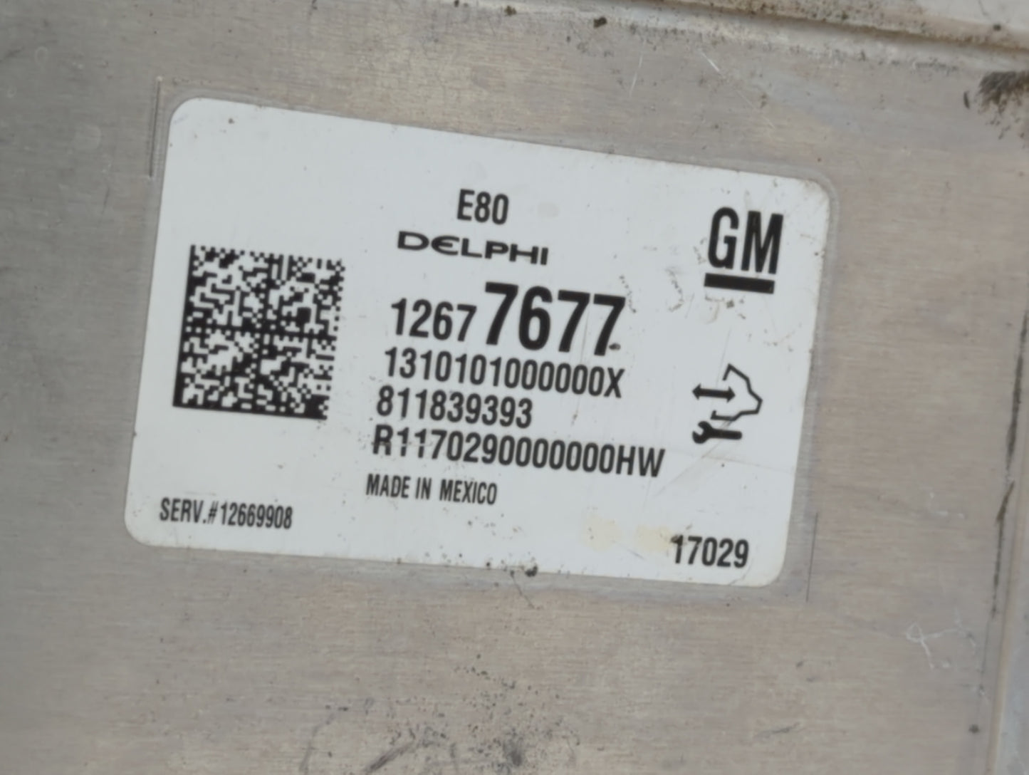 2017-2018 Chevrolet Cruze PCM Engine Control Computer ECU ECM PCU OEM P/N:12688973 12697837, 12687328 Fits Fits 2017 2018 20