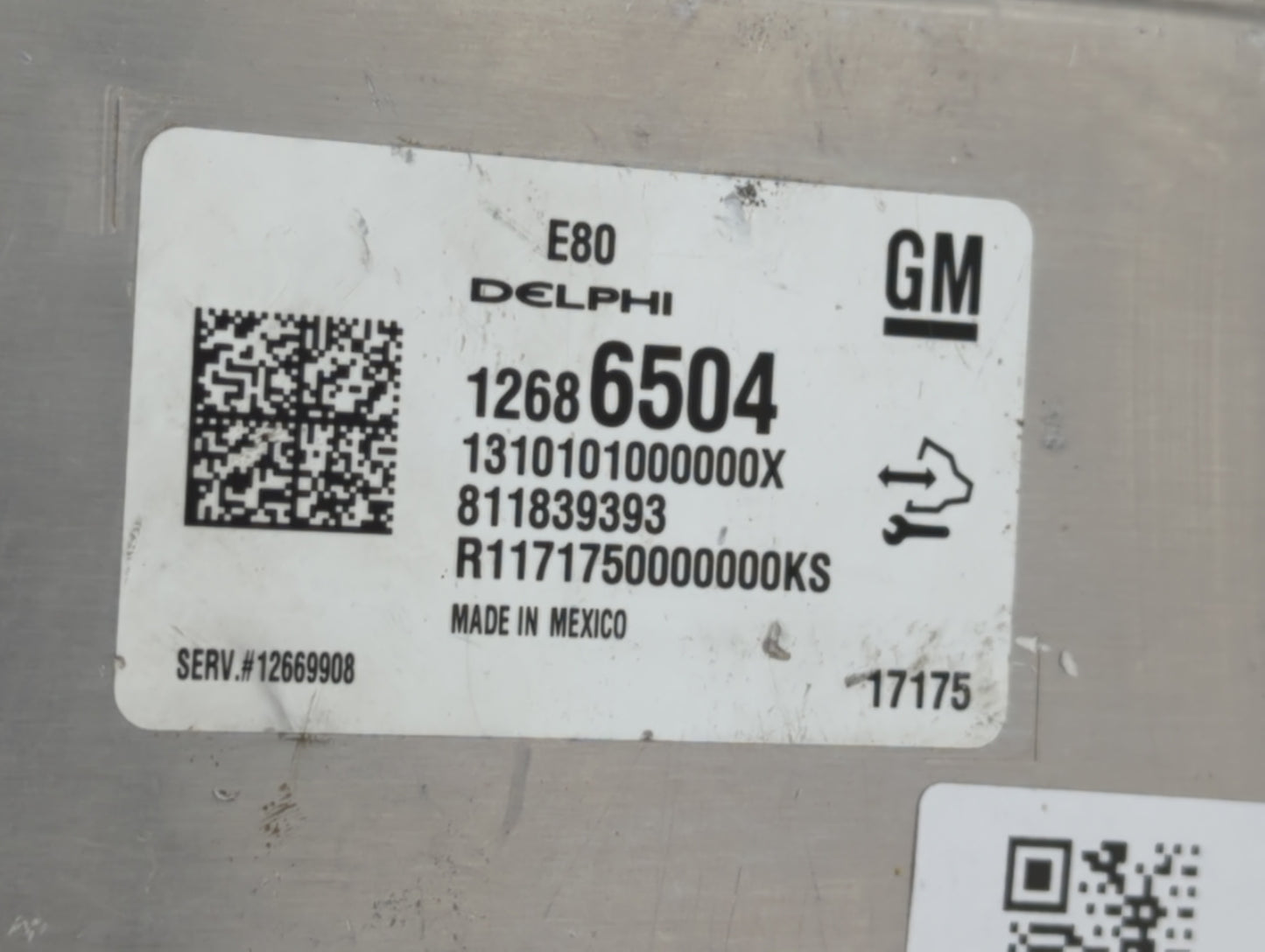 2017-2018 Chevrolet Cruze PCM Engine Control Computer ECU ECM PCU OEM P/N:12688973 12697837, 12687328 Fits Fits 2017 2018 20