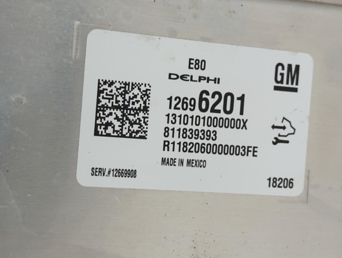 2017-2018 Chevrolet Cruze PCM Engine Control Computer ECU ECM PCU OEM P/N:12688973 12697837, 12687328 Fits Fits 2017 2018 20