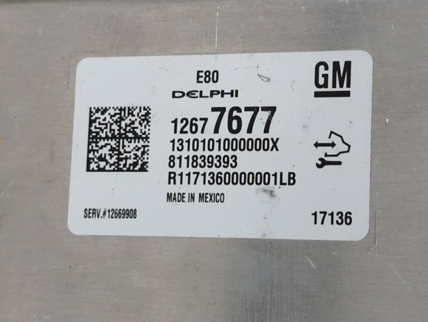 2017-2019 Chevrolet Cruze PCM Engine Control Computer ECU ECM PCU OEM P/N:12688973 12697837 Fits OEM Used Auto Parts - Oemus