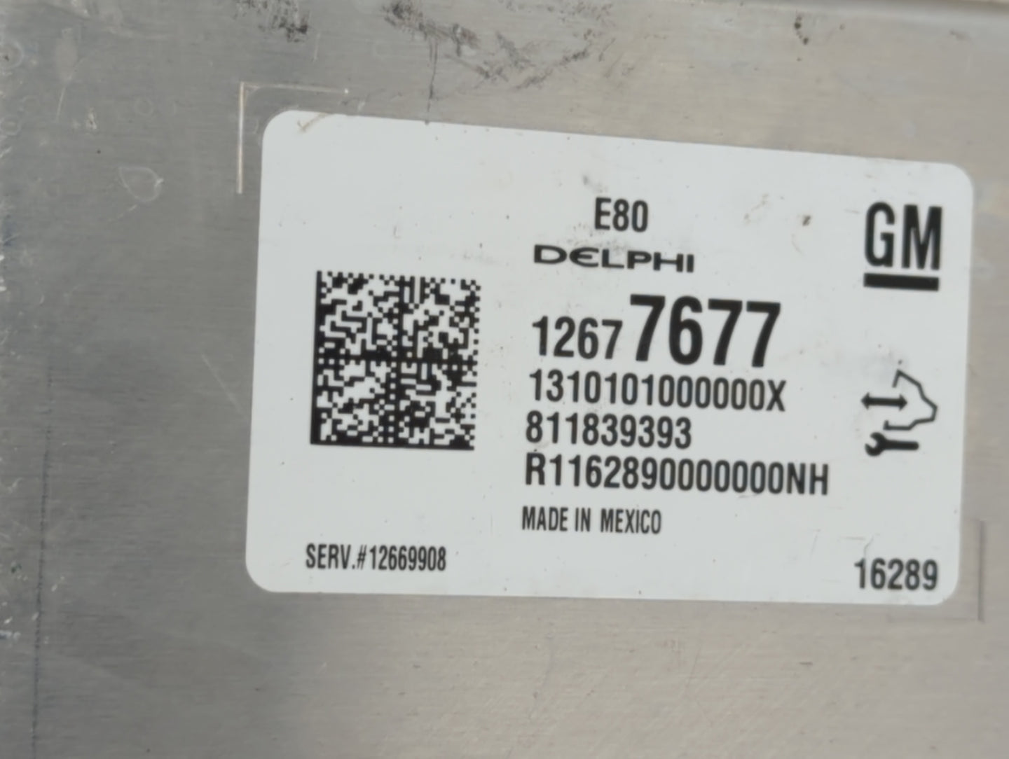 2017-2019 Chevrolet Cruze PCM Engine Control Computer ECU ECM PCU OEM P/N:12688973 12697837 Fits OEM Used Auto Parts - Oemus