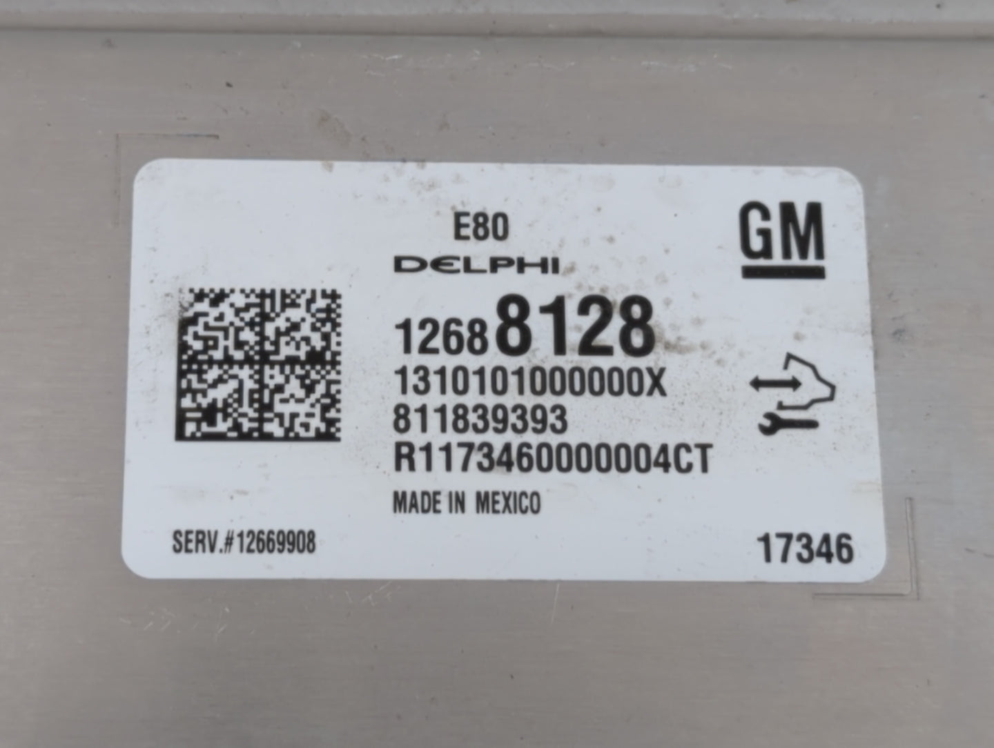 2017-2018 Chevrolet Cruze PCM Engine Control Computer ECU ECM PCU OEM P/N:12688128 Fits Fits 2017 2018 2019 OEM Used Auto Pa