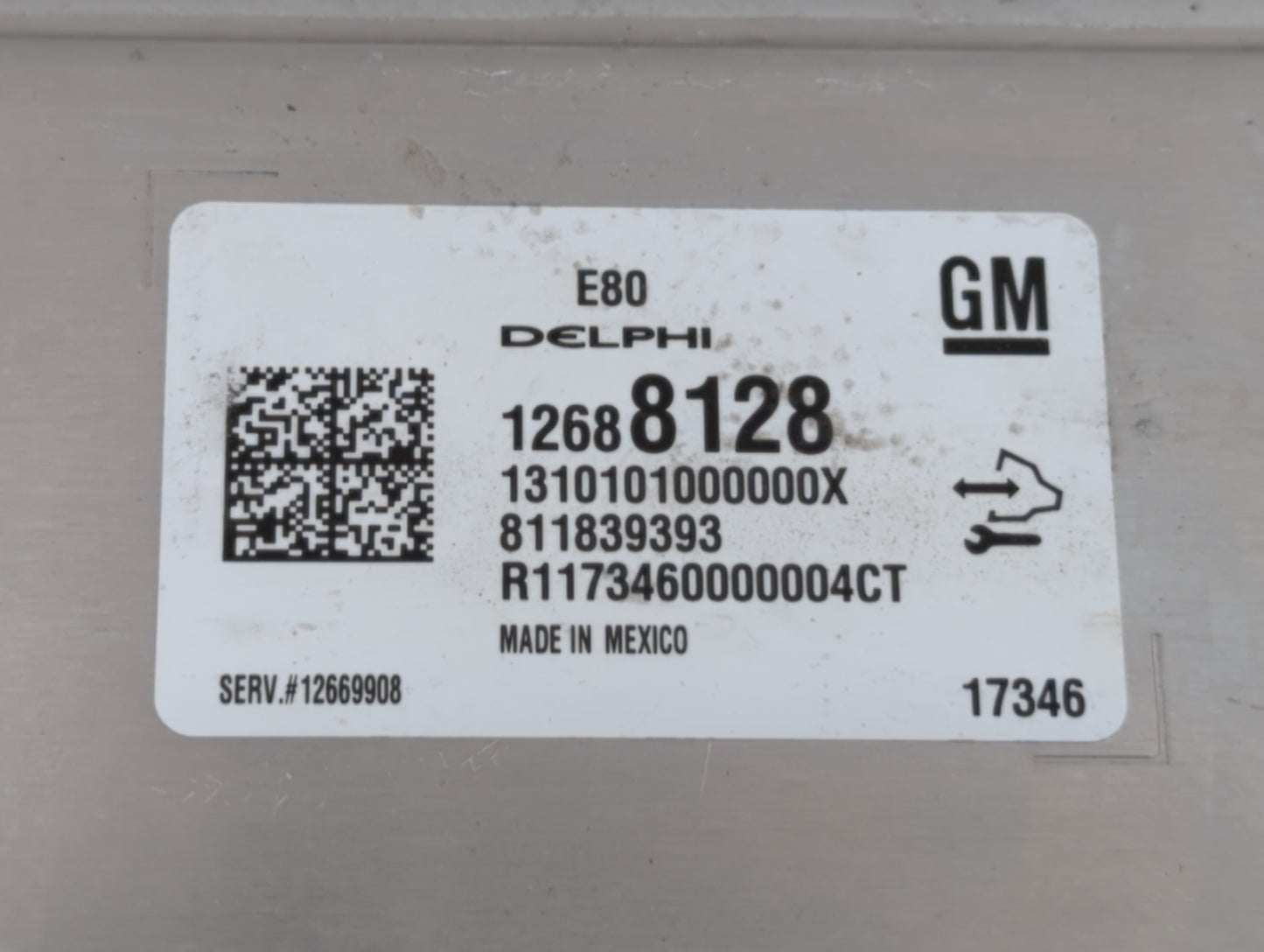 2017-2018 Chevrolet Cruze PCM Engine Control Computer ECU ECM PCU OEM P/N:12688128 Fits Fits 2017 2018 2019 OEM Used Auto Pa