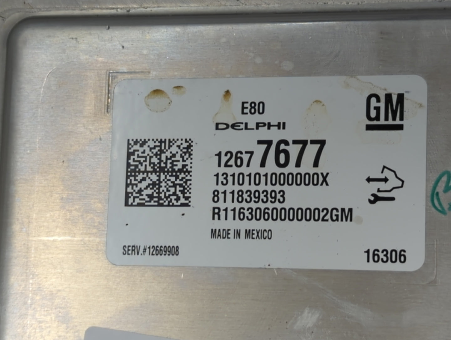 2017-2019 Chevrolet Cruze PCM Engine Control Computer ECU ECM PCU OEM P/N:12669908 12677677 Fits OEM Used Auto Parts - Oemus