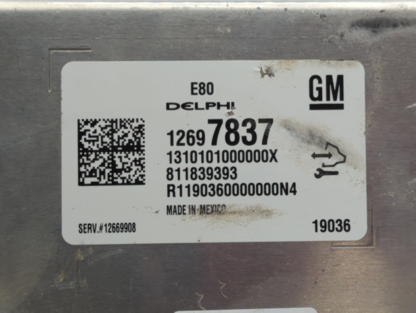 2017-2019 Chevrolet Cruze PCM Engine Control Computer ECU ECM PCU OEM P/N:12669908 12677677 Fits OEM Used Auto Parts - Oemus