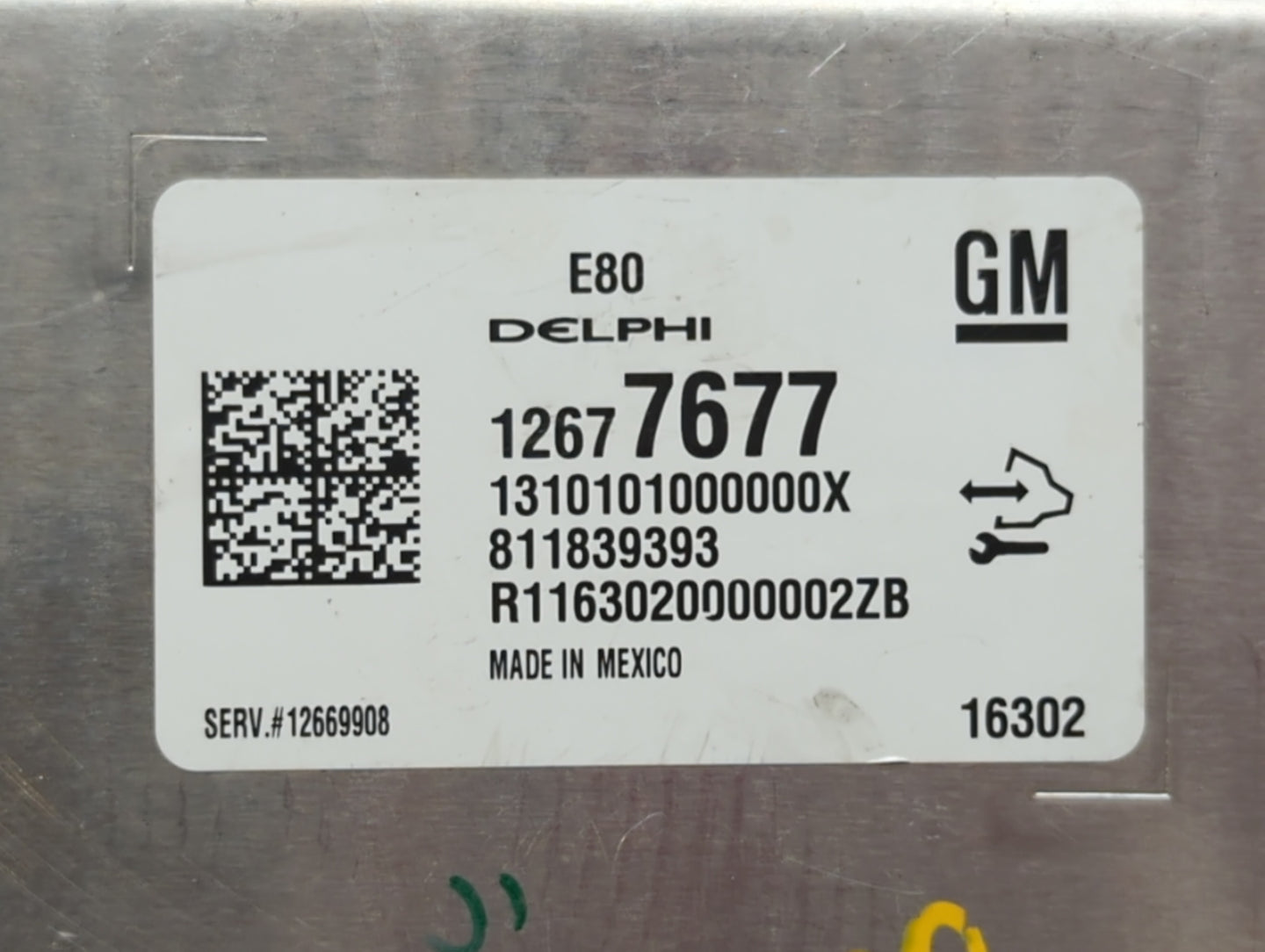 2017-2019 Chevrolet Cruze PCM Engine Control Computer ECU ECM PCU OEM P/N:12669908 12677677 Fits OEM Used Auto Parts - Oemus