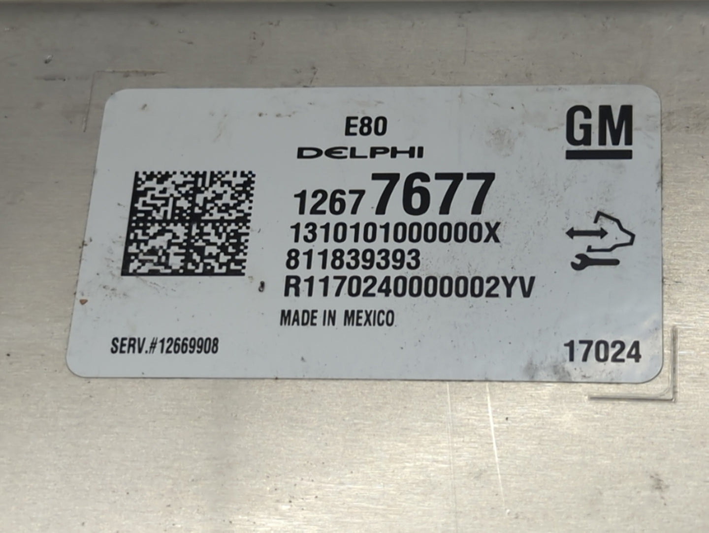 2017-2019 Chevrolet Cruze PCM Engine Control Computer ECU ECM PCU OEM P/N:12669908 12697788 Fits OEM Used Auto Parts - Oemus