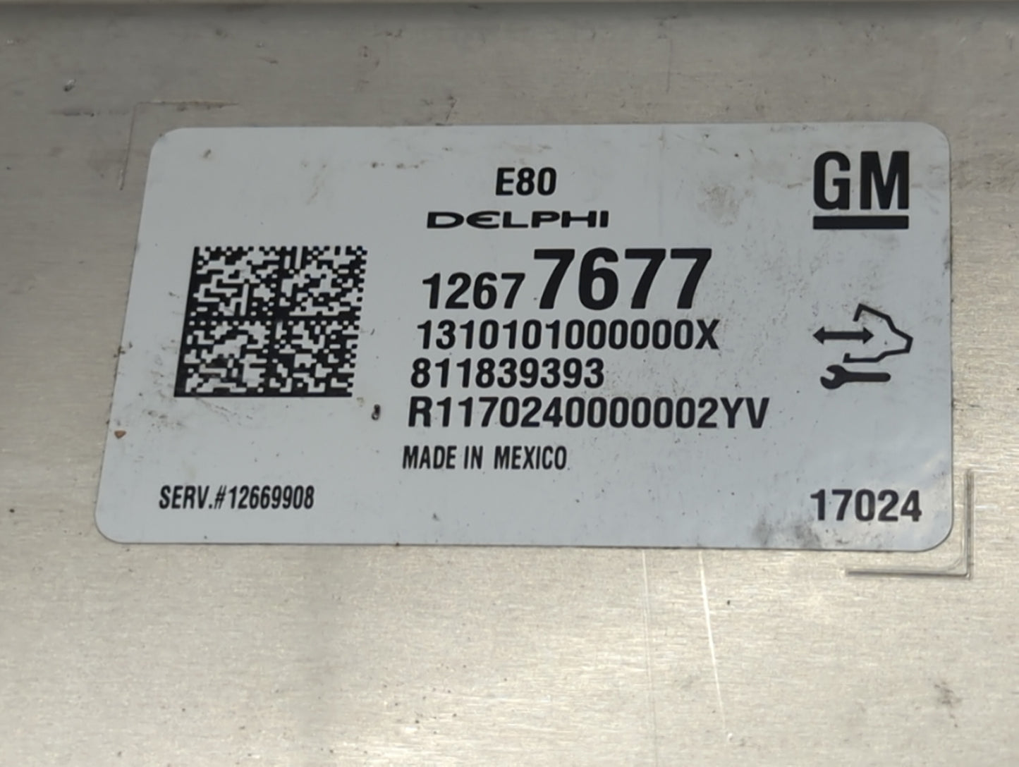 2017-2019 Chevrolet Cruze PCM Engine Control Computer ECU ECM PCU OEM P/N:12669908 12697788 Fits OEM Used Auto Parts - Oemus